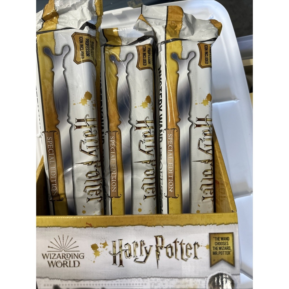 Harry Potter Death Eater Special Edition Mystery Wand Lot of 6 w/ Display New - Picture 3 of 9